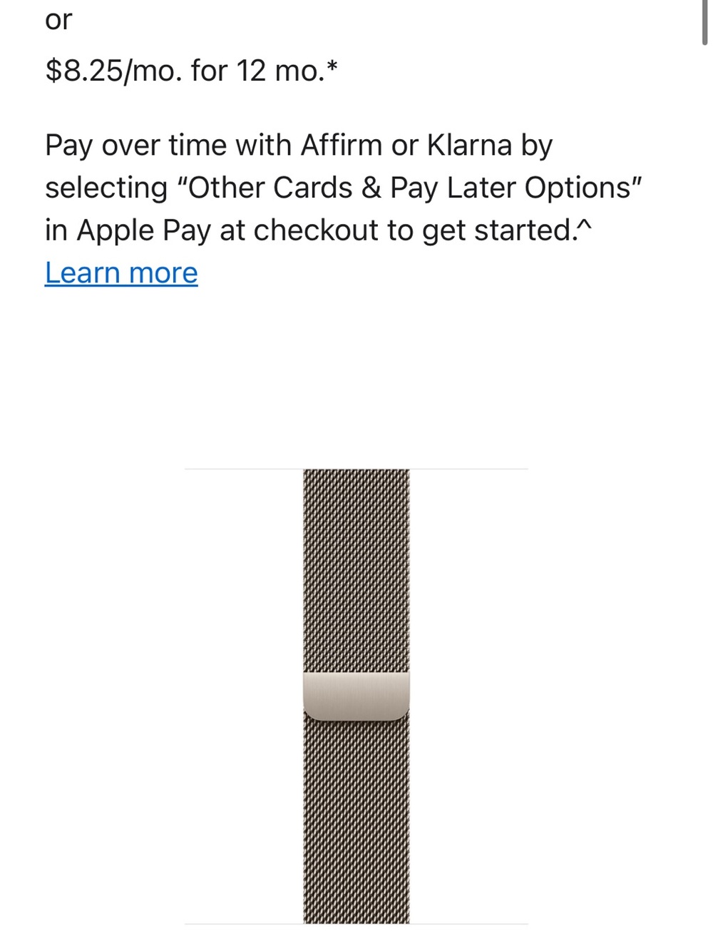 Apple Milanese Loop Watch Band - Brown Stainless Steel